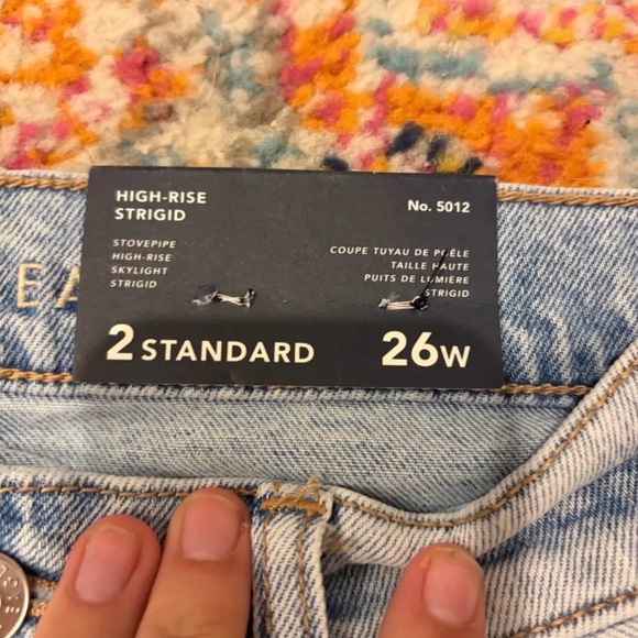 american eagle high rise strigid jeans new with tags - Picture 3 of 5